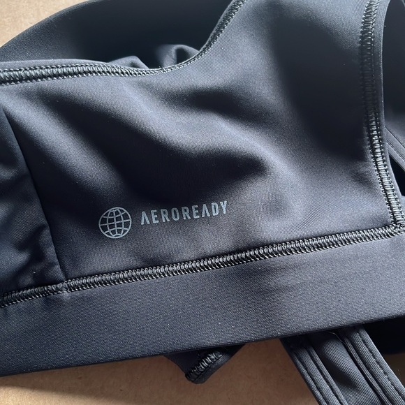 ADIDAS - Deep Grey Crossback Sports Bra - Picture 9 of 9